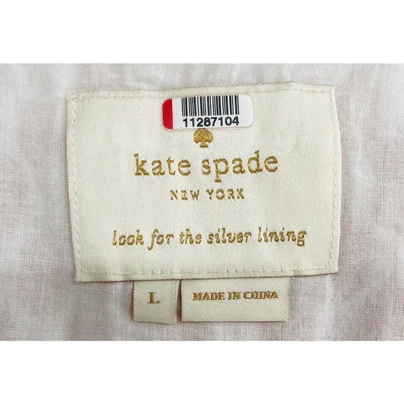 Kate Spade size Large Arrow Stripe Lace Front Sleeveless Dress - Picture 8 of 14